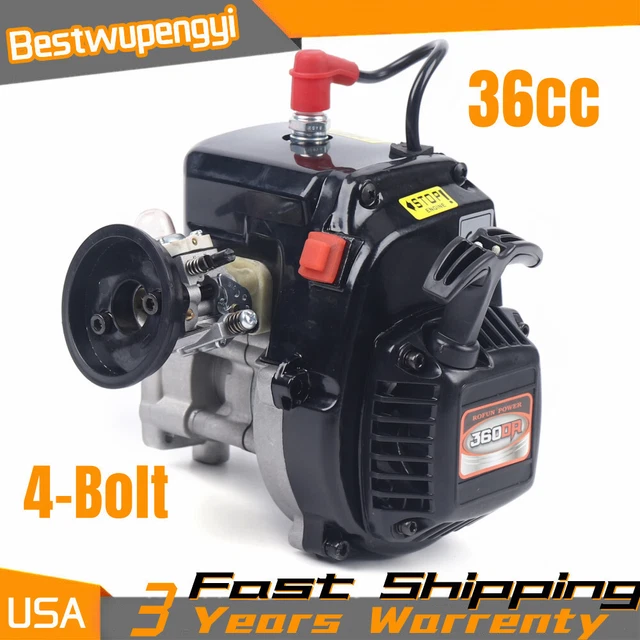 Kit Culasse Moteur 2 Boulons 29cc 36mm - Pour Modèles Radiocommandés 1/5 (HPI, LOSI, Traxxas, GOPED, Etc.)