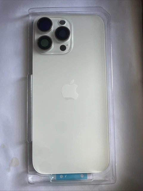 Vitre Arrière IPhone 15 Pro Max - Modèle Bleu Titan - Neuf Sous Blister