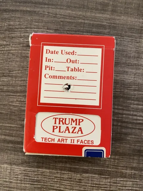 Trump Plaza Casino Atlantic City (Closed) Deck Of Playing Cards