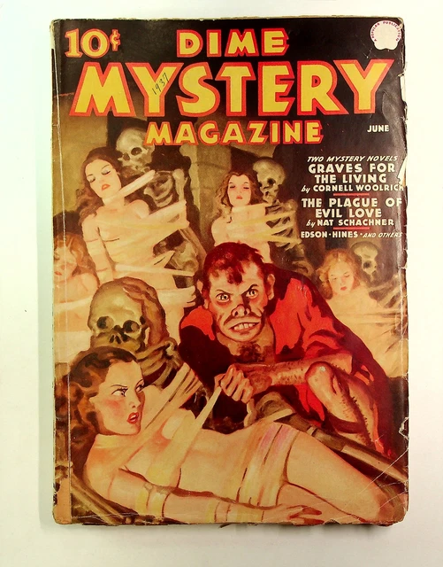 Dime Mystery Magazine Pulp Jun 1937 Vol. 14 #3 GD