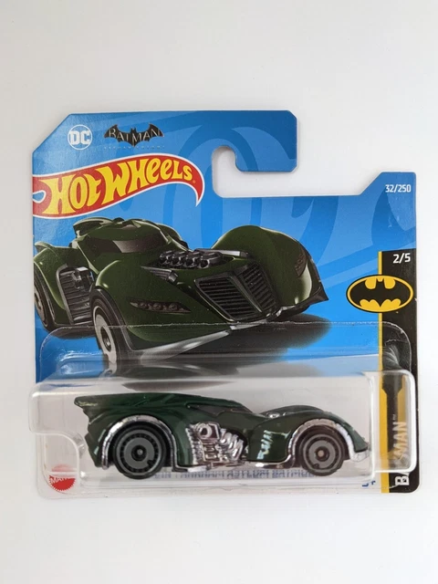 Hot Wheels Batmobile (Olive Green) 5/5 Batman 2022-178/250 (Short Card) - COMES IN A KLAS CAR KEEPER PROTECTIVE COLLECTORS CASE - HCW62