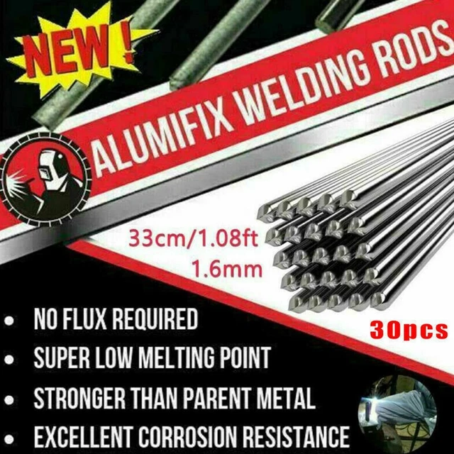 30 Pieces Aluminum Solution Welding Flux-Cored Rods Wire Brazing Rod 33cm