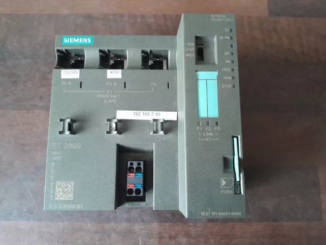 Siemens Simatic Interface Modul/CPU 6ES7151-8AB01-0AB0 + Speicherkarte