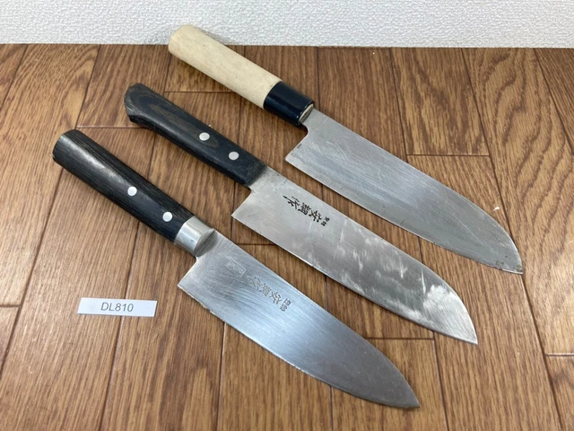 Japanese Chef's Kitchen Knife Set 3 Piece GYUTO SANTOKU from Japan DL810