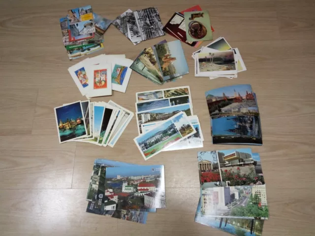 Lot Soviet 11 set Vintage incomplete sets of postcards USSR SET