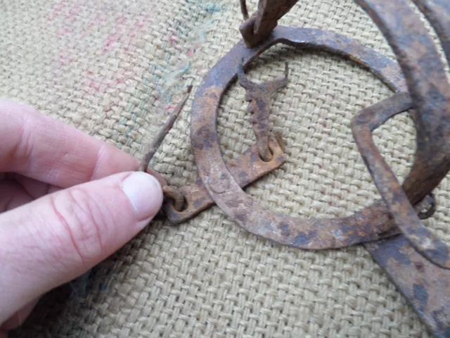 Mini Vintage Small Wrought Iron Mouse Mice Rat Trap Blacksmith Hand Forged