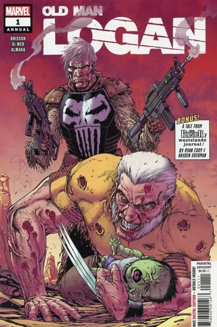 Marvel Comics #1 Old Man Logan Annual Punisher 2018 Comic Book Grade NM+ 9.6/9.8