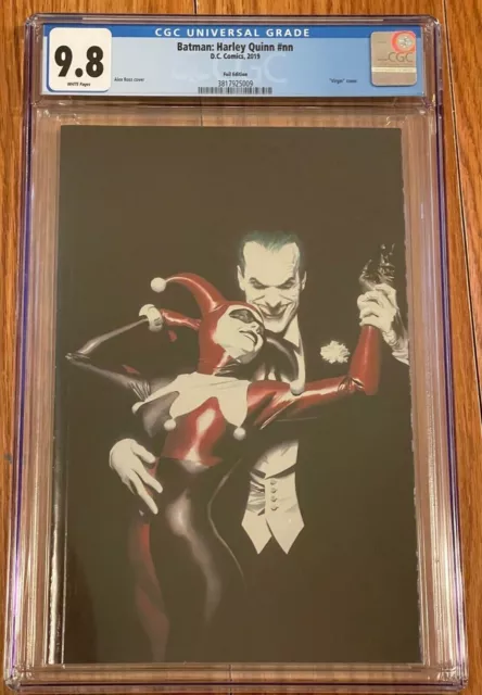 Batman Harley Quinn #1 Cgc 9.8 Alex Ross Papier Alu Variant Joker Catwoman