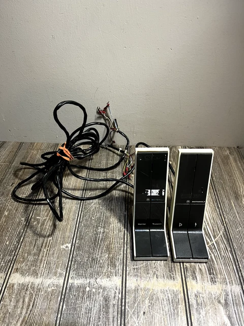 Lot of 2 Motorola Desktop Base Station Microphones UNTESTED, AS-IS , Read