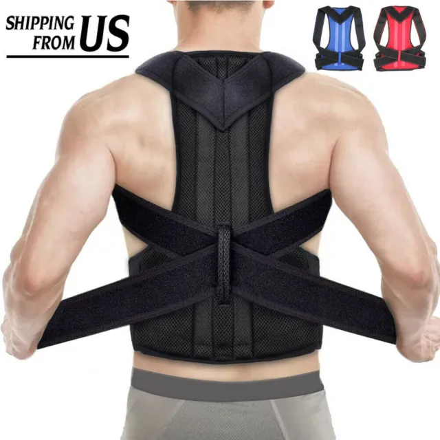 Adjustable Brace Back Posture Corrector Clavicle Support Stop Slouching Hunching
