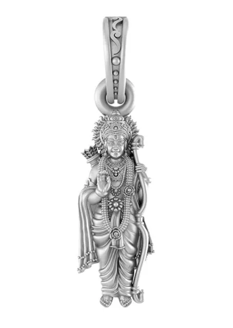 92.5% Purity Sterlingsilber Bhagwan Shri RAM Anhänger für Herren & Damen