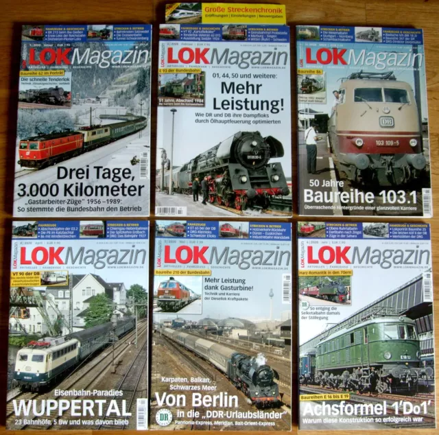 Posten 12x Lok Magazin - Komplette Ausgabe des Jahres 2020