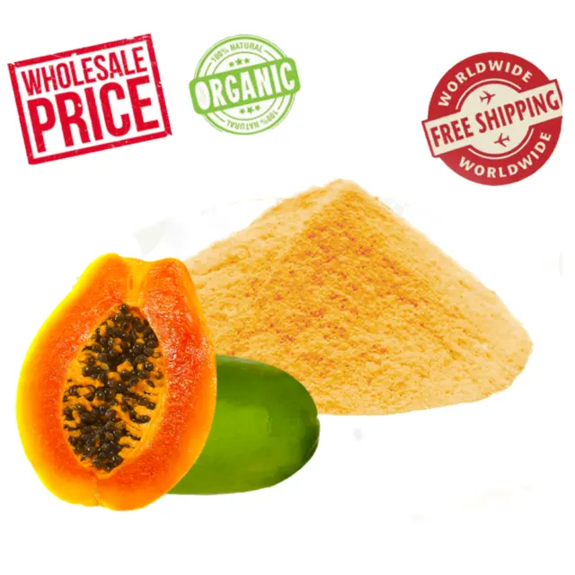 Poudre moulue de papaye biologique, pur bonheur pour la digestion, perte de...