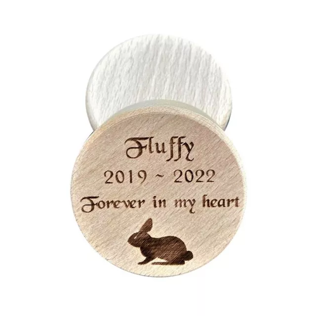 Personalised Engraved Pet Memorial Box Ashes Urn Casket Keepsake Gift Rabbit