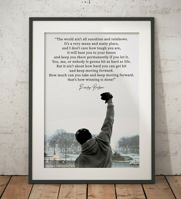 367928 Rocky Balboa film ispiratore motivazionale Stampa Preventivo Poster UK 