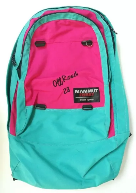 Mammut Furst Swiss All Road 28 zip Rucksack Nylon Black Red/Aqua Backpack Bag