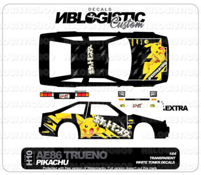 blue panel 83 Silverado white toner water slide decal For 1/64 custom