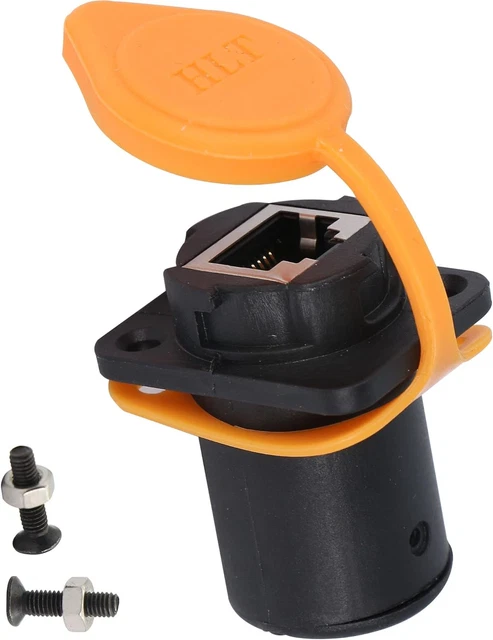 SHANFEILU RJ45 D-Type Panel Mount Socket Waterproof Pass Through Connector to