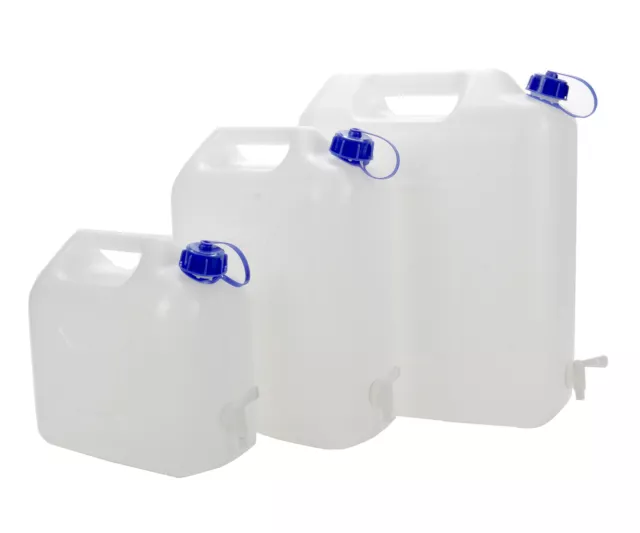 Wasserkanister Ablasshahn Trinkwasserkanister Camping LKW Behälter 5 10 20 Liter