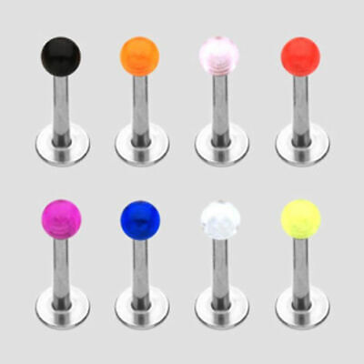 UV Luce Ball Labret Monroe Piercing per Labbra 9 Colori Nuovo - di Coolbody