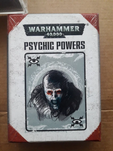 carte de jeu warhammer 40 000 psychic power neuf sous blister
