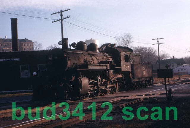 SOO Soo Line STEAM #438 at Waukesha WI 1947 DUPLICATE Slide!