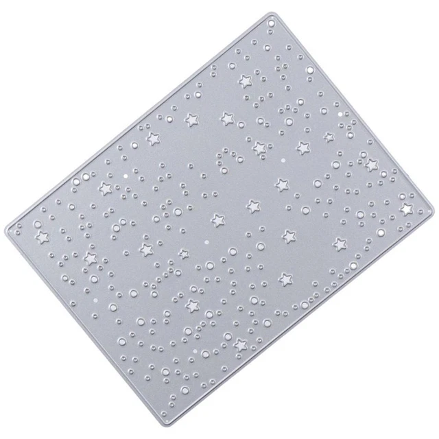 1 pieza 133x100 mm estrellas troqueles de corte fondo plantillas en relieve ropa