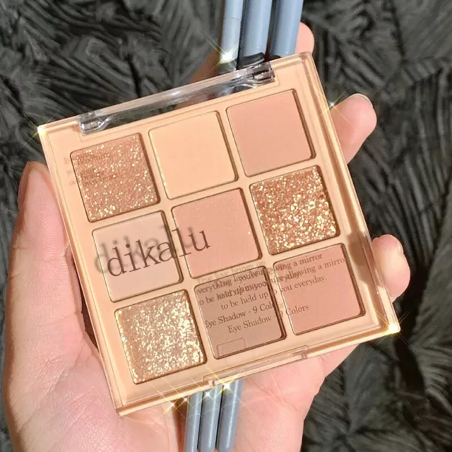 Sombra de Ojos Paleta Brillo Maquillaje para Ojos Purpurina Mate Nude Mezcla <