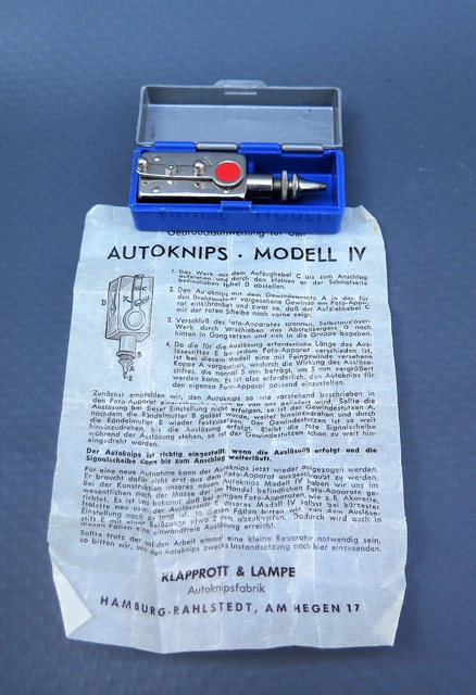Autoknips IV mechanischer Selbstauslöser incl. Anleitung in Original - Box
