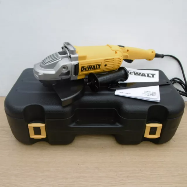 DeWALT DWE492K 9" 230mm 2200 watt angle grinder + carrying case 110v