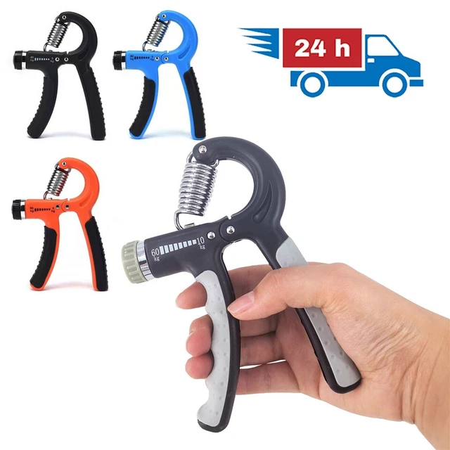 5-60KG Adjustable Hand Grip Strengthener | Wrist Forearm Gripper Exerciser | UK