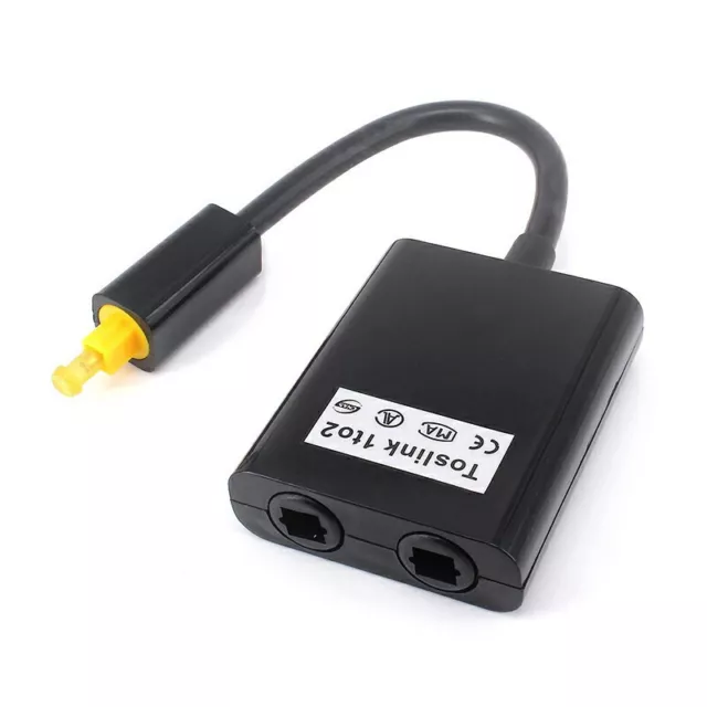 1 to 2 Splitter Optical Fiber Duplicator Adapter For Toslink Digital Audio Cable