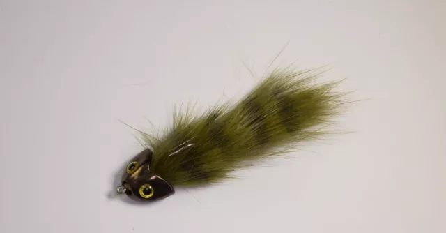 Fliegentom Streamer 3 piezas cabeza de toro de oliva