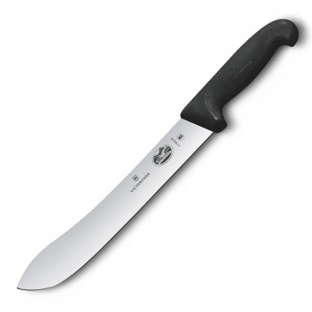 Victorinox Black Fibrox Bullnose 12" / 31Cm Knife Wide Tip Butcher 5.7403.31