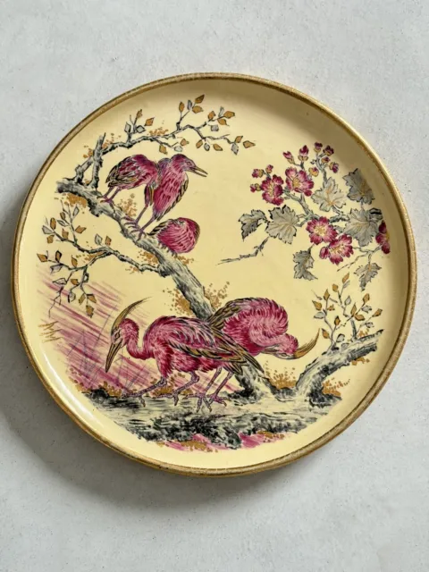 Ancienne Assiette Céramique Oiseaux.   ? Chinese Porcelain Plate China Chinois ?