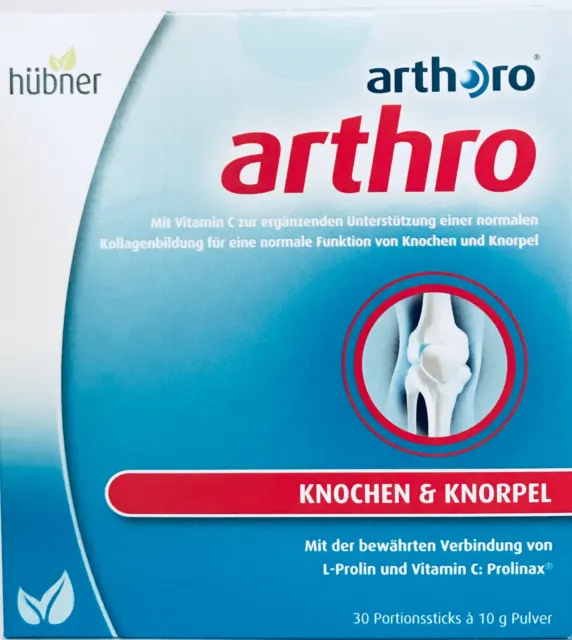 Hübner Arthoro arthro Portionssticks 60 Stück, 600g + Gratiszugabe + Info