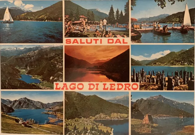 Cartolina Lago di Ledro Trento Non viaggiata