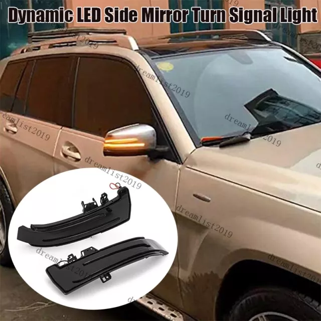 2*Dynamic LED Mirror Indicator Turn Signal Light For Mercedes W176 W204 W221 UK