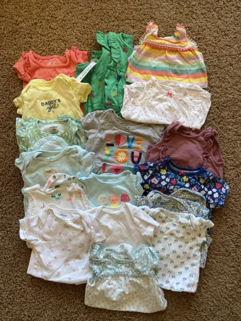 Mixed Lot Bundle Casual Summer School Clothing Carters Infant Baby Girl 6M