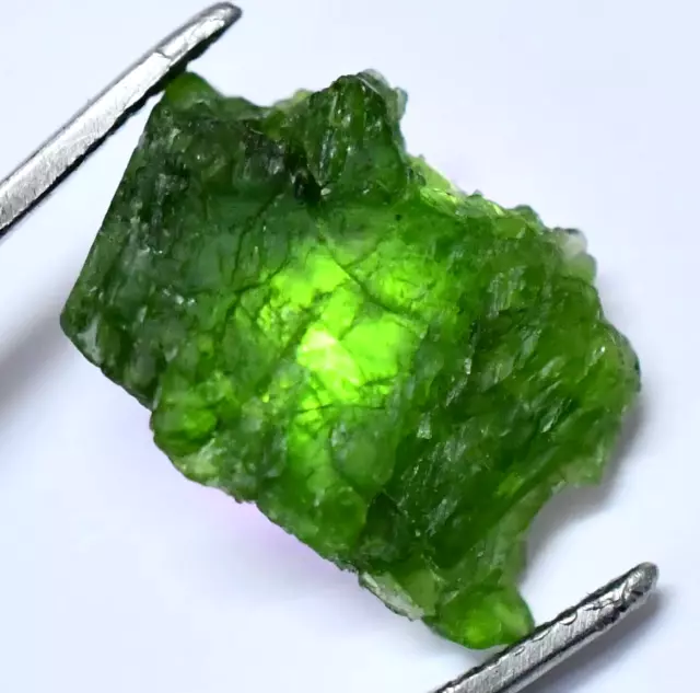 8.50 CT Natürlich Tansania Grün Tsavorit Granat Zertifiziert Muster Grobem Gems