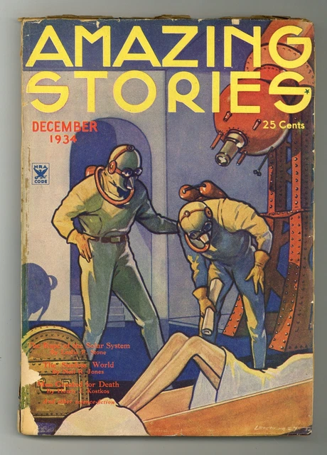 Amazing Stories Pulp Dec 1934 Vol. 9 #8 GD/VG 3.0