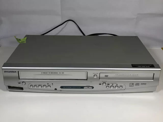 Sylvania DVC841G Progressive Scan DVD Player 4 Head VCR Combo