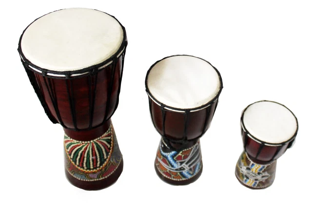 Djembé | Mali | Petit Modèle | Hauteur 43 cm | En Bois