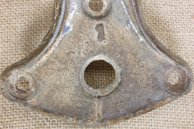 Old 1" Flag Pole bracket holder rustic EXTRA heavy duty cast iron galvanized 6