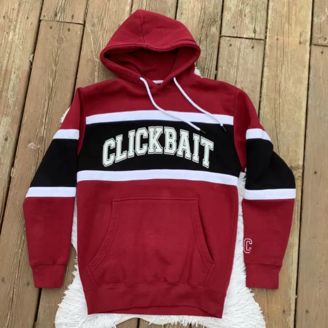 FANJOY CLICKBAIT HOODIE Sweatshirt Size Small Click Bait 14.14
