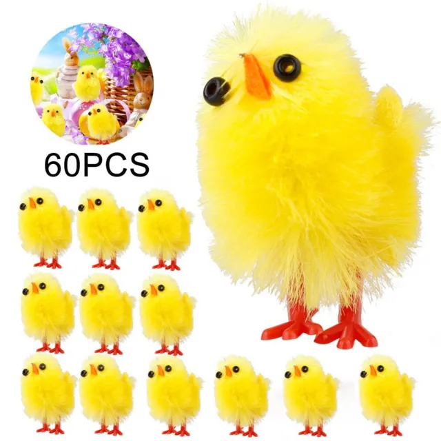 Juguete Simulado Chicks Juguetes Súper Adorables Amarillo 60 piezas/juego Chick Encantador