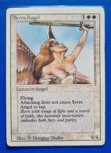 Mtg Magic Serra Angel Revised Played VO