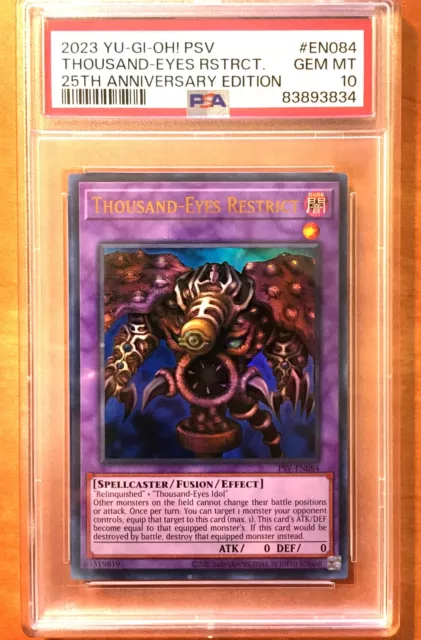 Thousand Eyes Restrict Ultra Rare PSV-EN084 - Yugioh PSA 10 Gem Mint