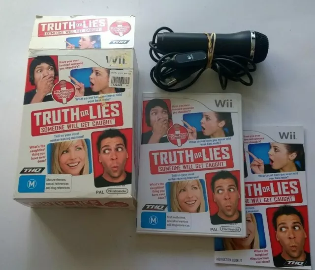 Nintendo Wii Truth Or Lies  Videogame Video Game Free Postage U Complete