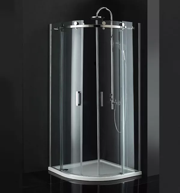 Design Eckedusche Duschkabine Duschabtrennung Schiebetür  Duschwanne ESG 90  200